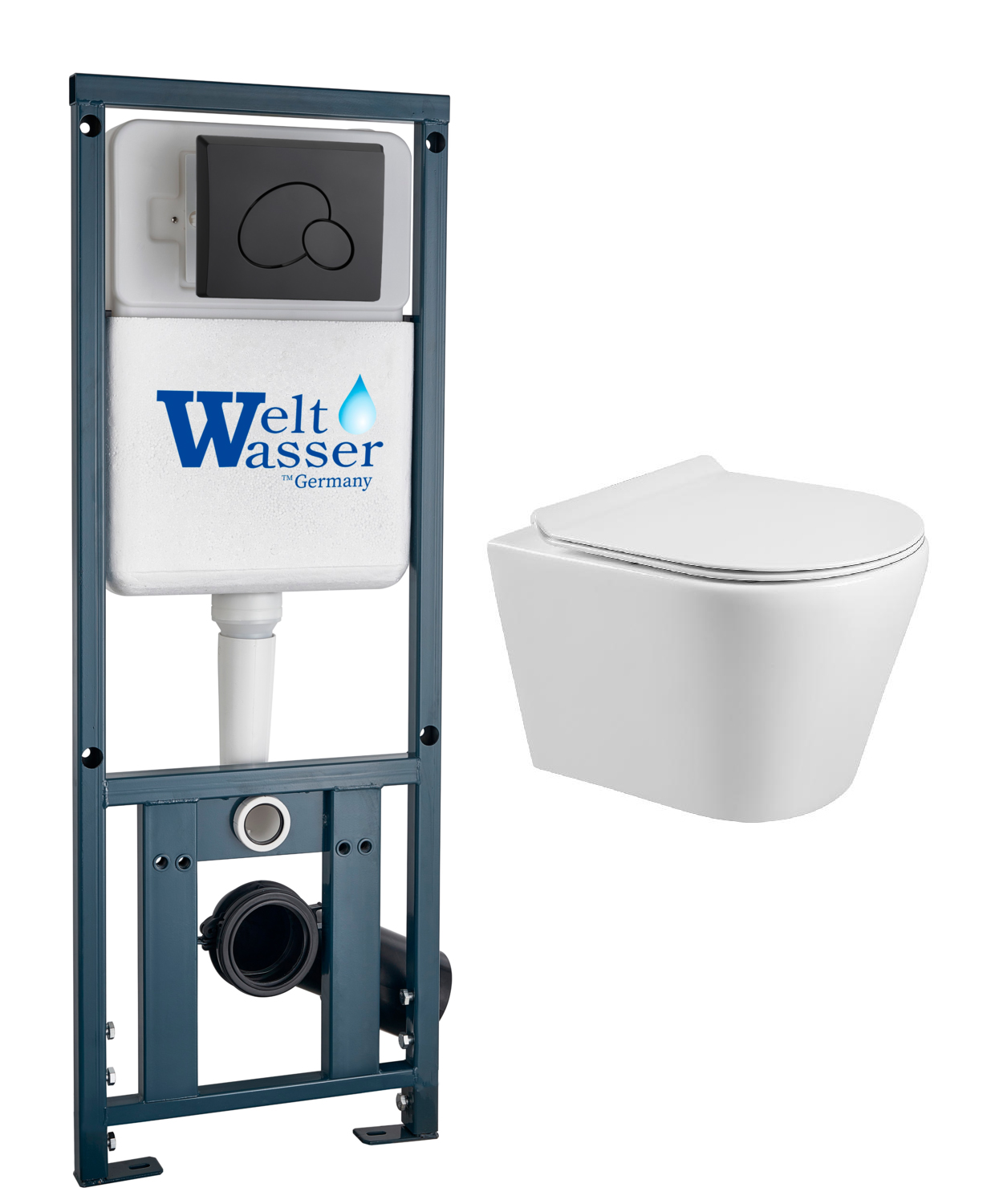 комплект инсталляции welt-wasser marberg 410 rd bl с унитазом alpen a01s