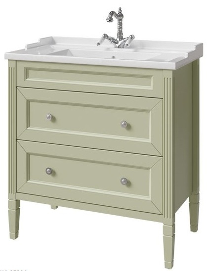 тумба напольная caprigo albion concept 80 34015-sf024 зеленый матовый