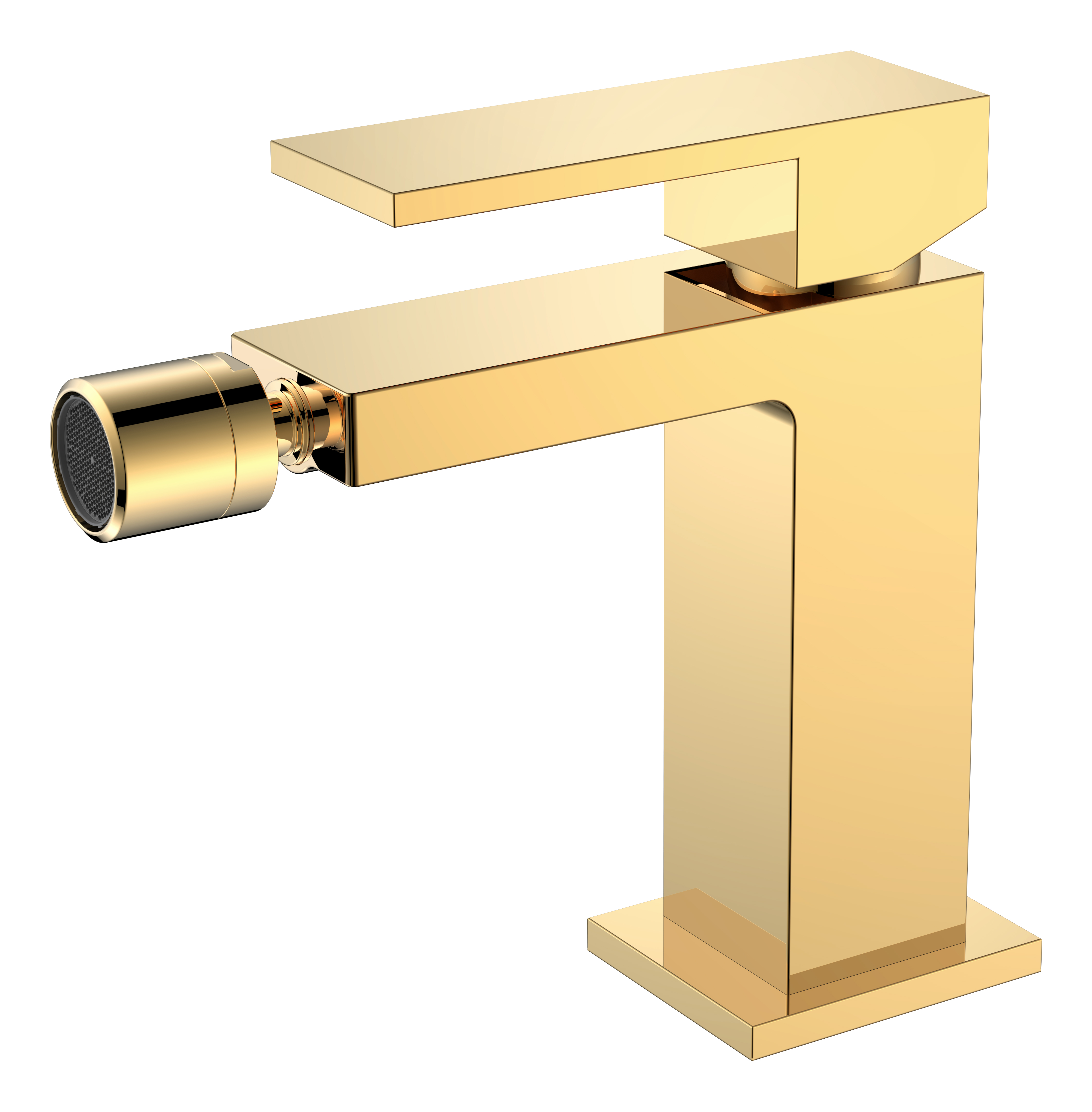 смеситель для биде boheme qubic gold 476-g золото