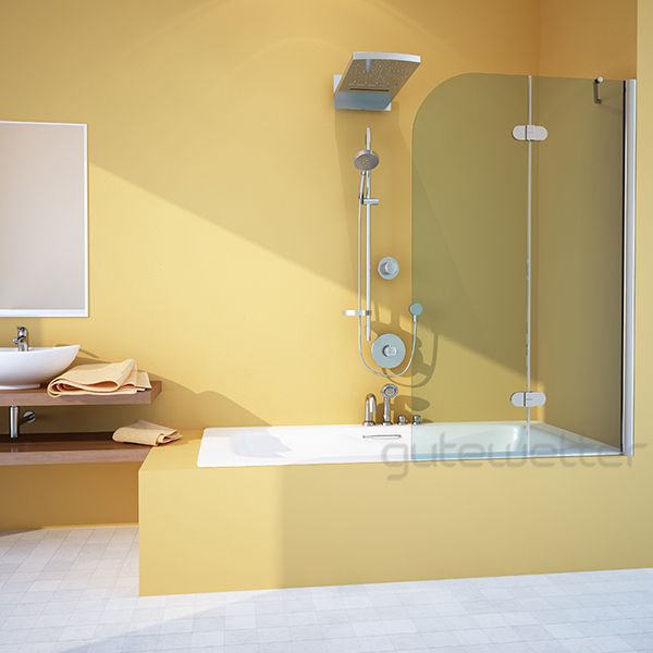 шторка на ванну gutewetter lux pearl gv-102a 100x150 (бронза)