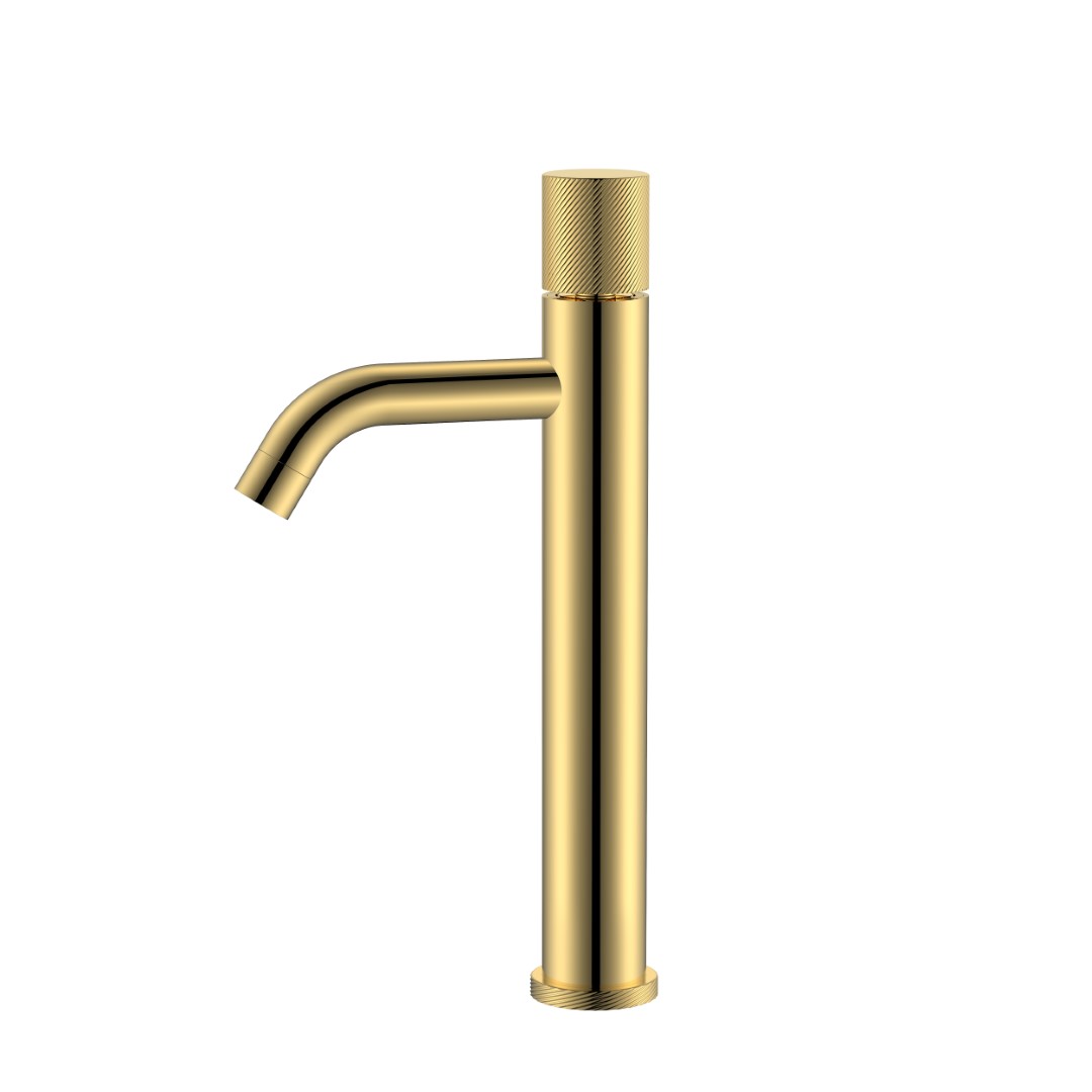смеситель для умывальника boheme stick spirale gold золото