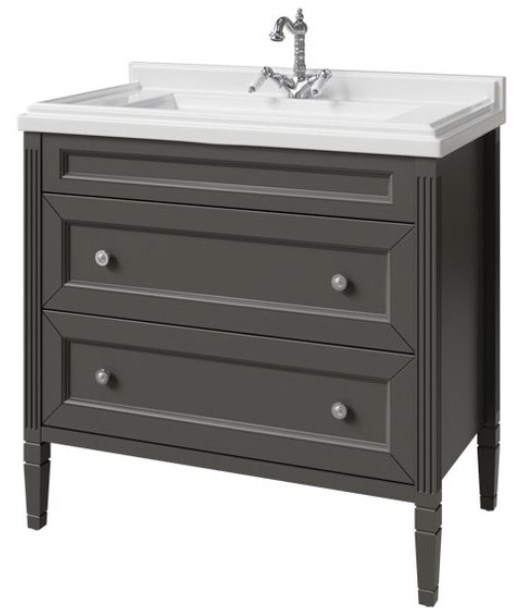 тумба напольная caprigo albion concept 90 34018uv-sf019 графит