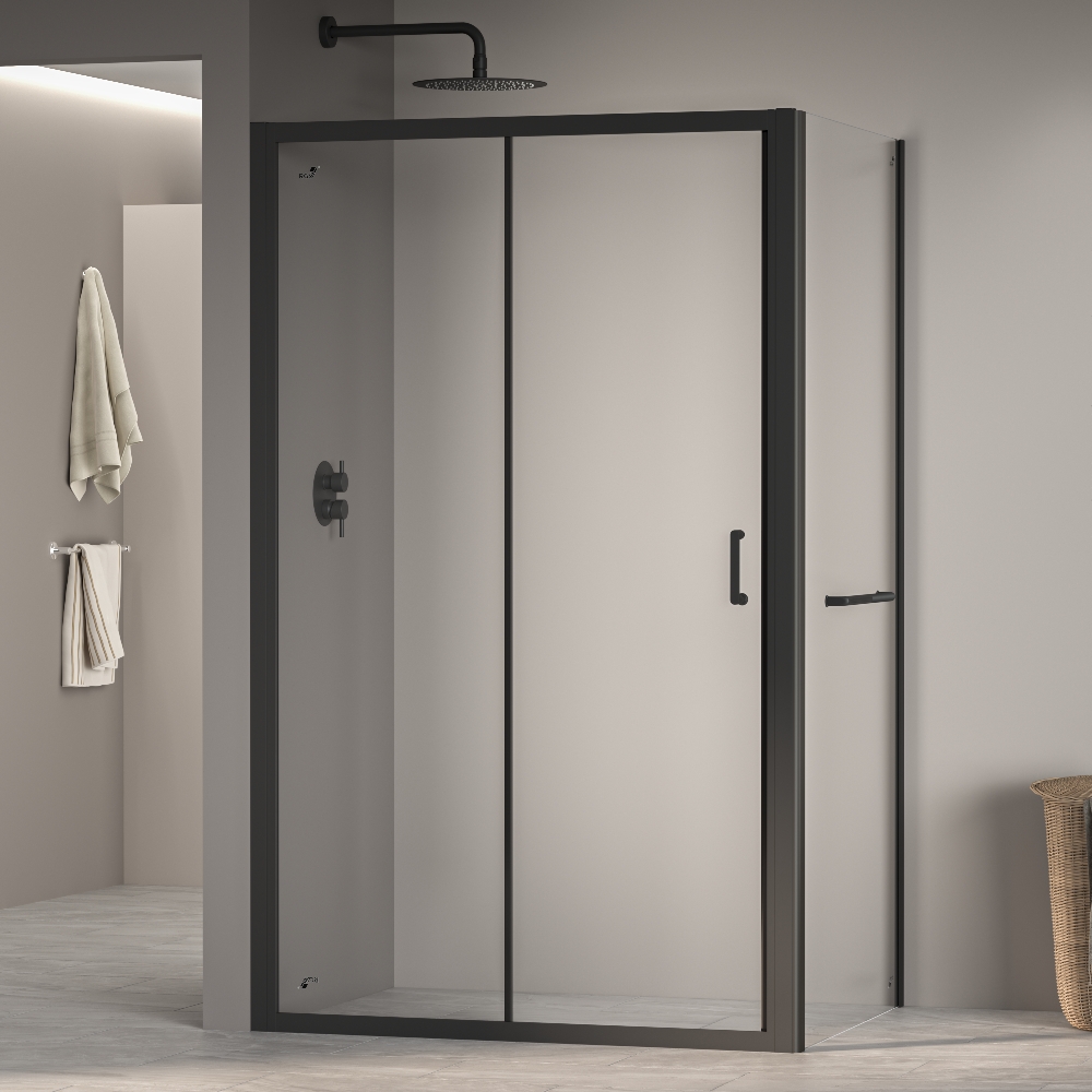 душевой уголок rgw passage pa-74-1b 130x100 прозрачное стекло / профиль черный