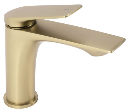 смеситель для умывальника высокий rea avalon gold matt rea-b2703 золотой матовый