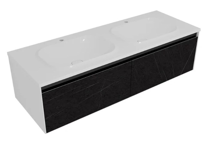 тумба подвесная kolpa-san pandora oup 150 black stone, черный камень