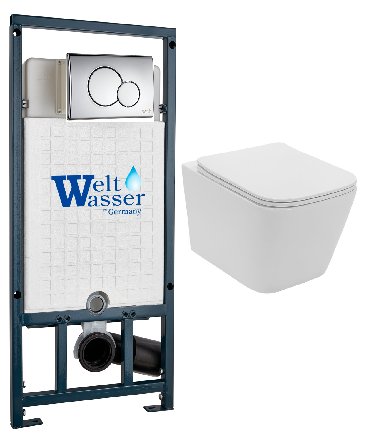комплект инсталляции welt-wasser marberg 507 rd cr с унитазом lekvo t-202