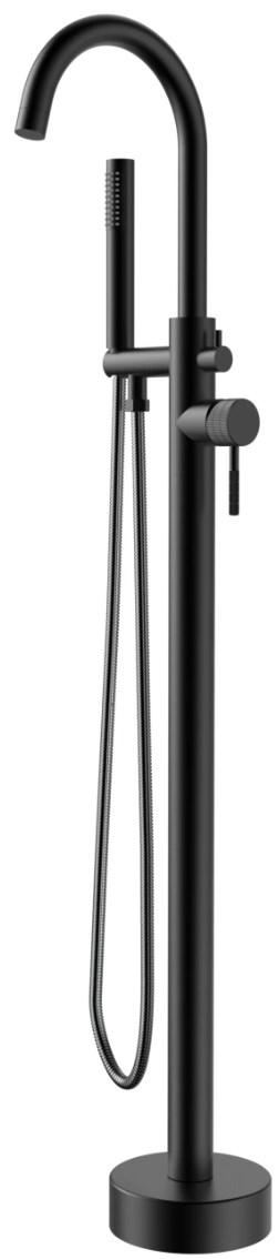 смеситель для ванны gid edessa l070-bm-sdv черный матовый