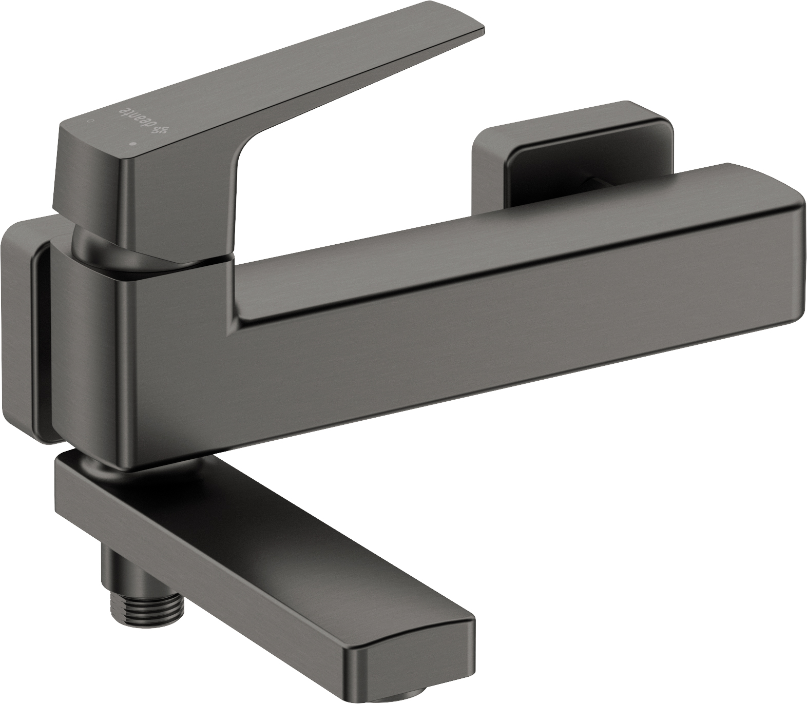 смеситель для ванны deante blur titanium bql_d12m титан