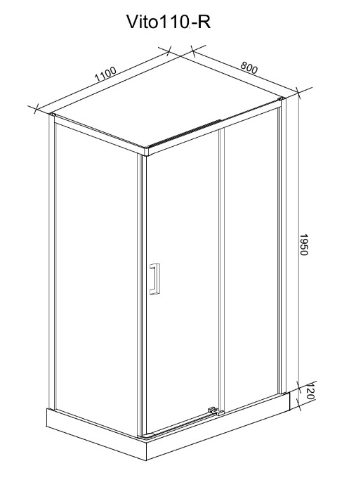 Душевой уголок Gutewetter Practic Rectan GK-422 120x95 (матовый хром/полистирол lines) фото 5 душевой уголок gutewetter practic rectan gk-422 120x95 (матовый хром/полистирол lines) фото 5