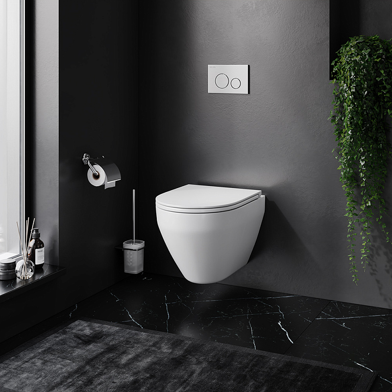 унитаз подвесной с инсталляцией am.pm spirit c701700wh + c707858wh + 10.702.45b.02.19