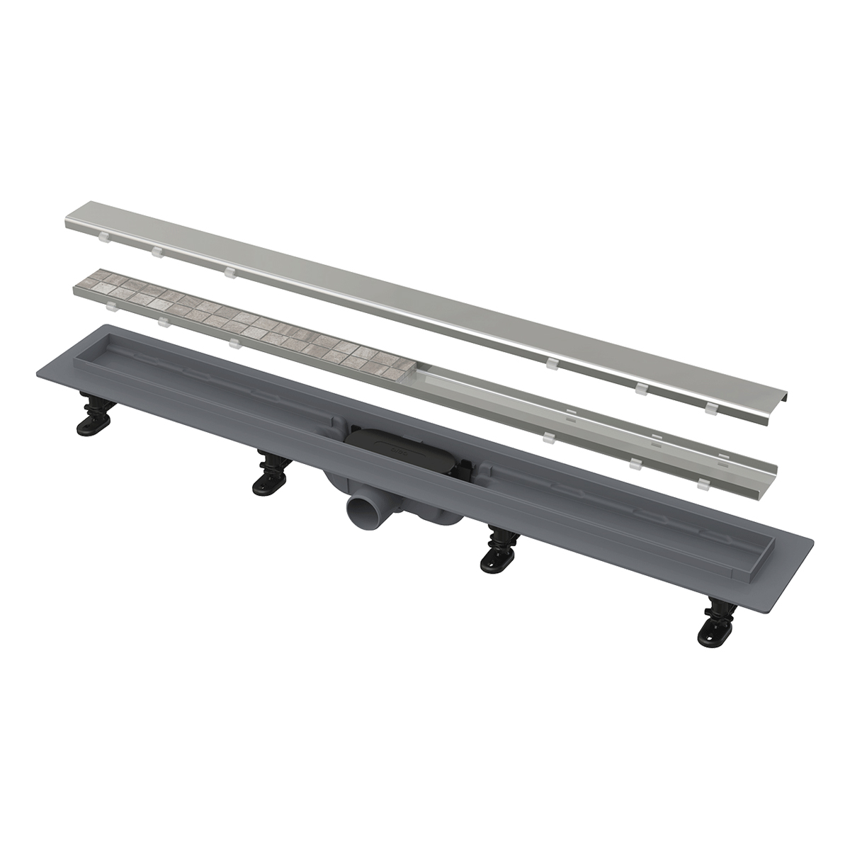 душевой лоток alcaplast apz19-650 хром