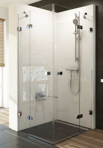 душевой уголок ravak brilliant bsrv4-100 100x100 стекло chrom+transparent