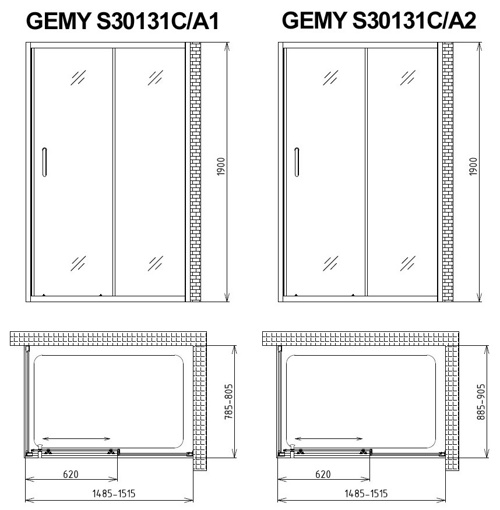 Душевой уголок Gutewetter Guwer GK-664S 160x160 (хром) фото 6 душевой уголок gutewetter guwer gk-664s 160x160 (хром) фото 6