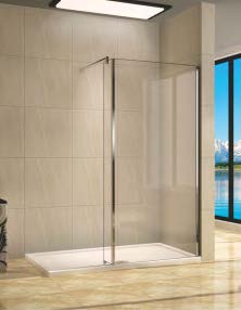 душевой уголок welt-wasser ww400 60g+30g (60+30)x185 стекла прозрачные, профиль хром