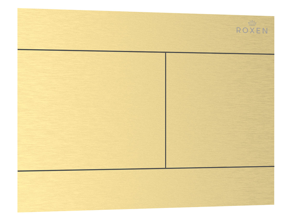 клавиша смыва roxen velar 420300gb брашированное золото