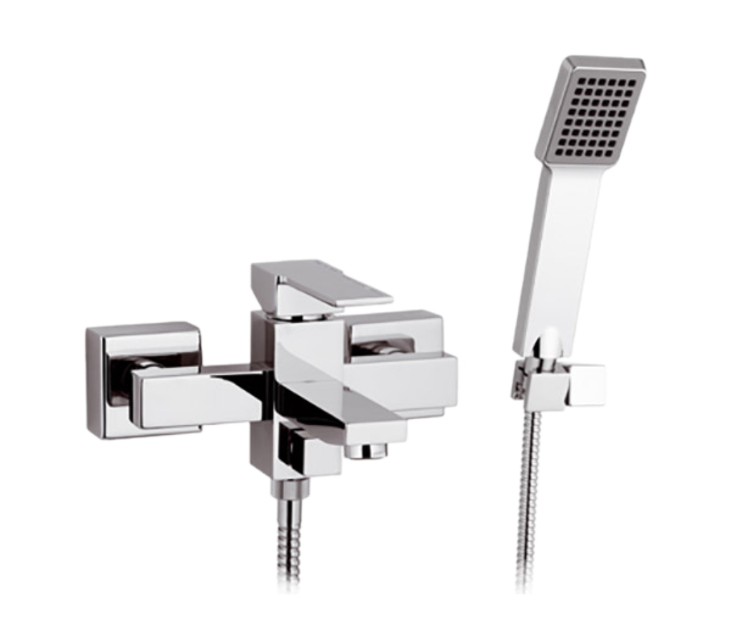 смеситель для ванны remer qubika q02 хром