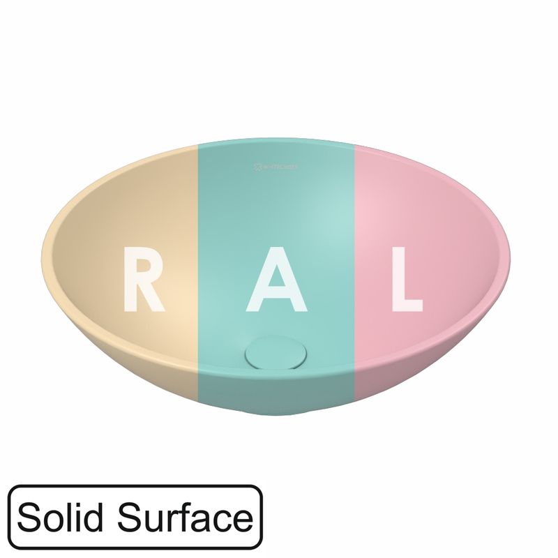 умывальник whitecross jade d=40,5 solid surface, ral матовый