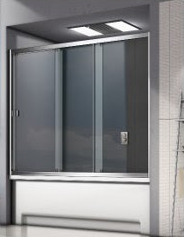 шторка на ванну gooddoor screen wtw-150-c-ch