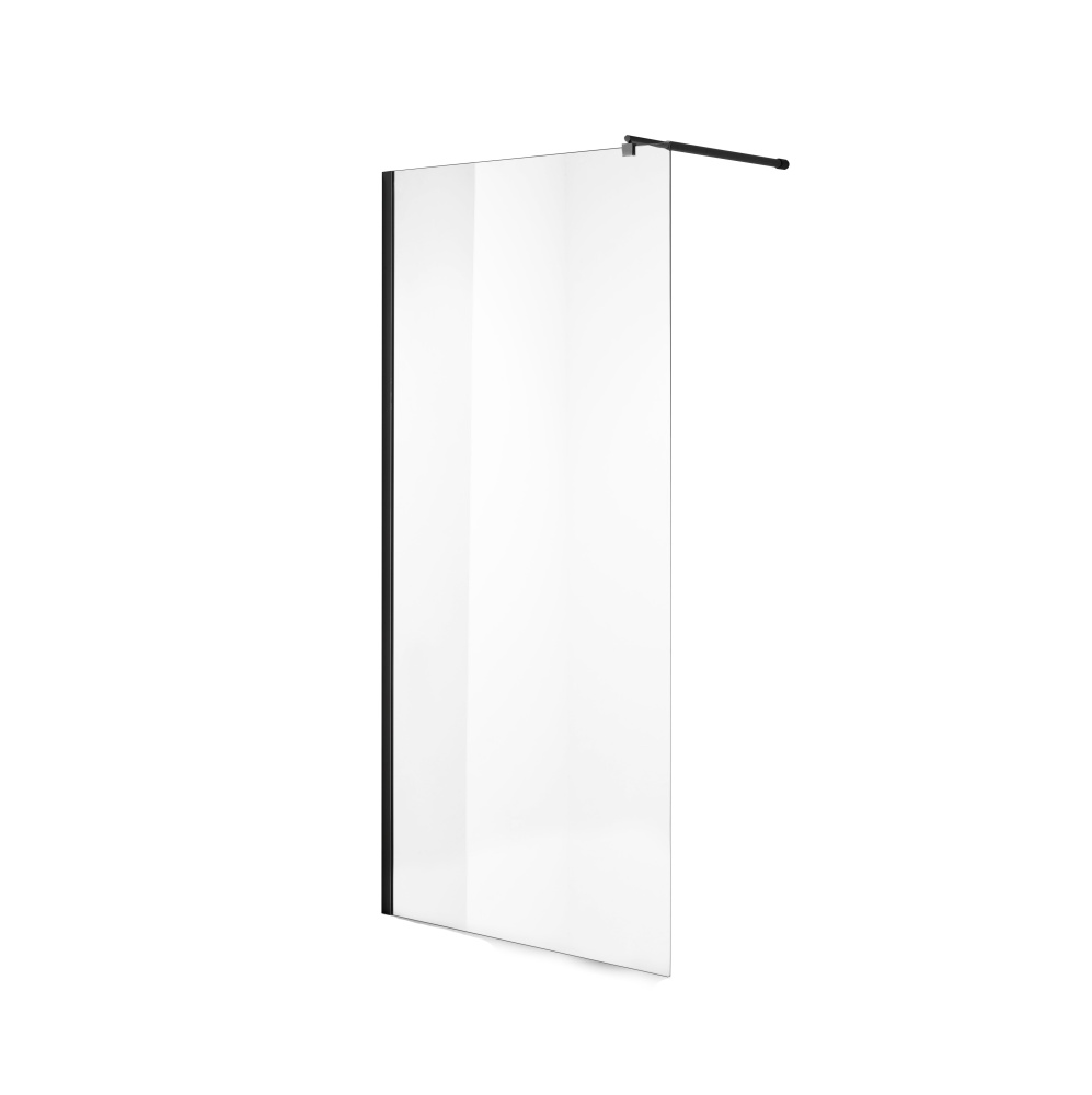душевой уголок niagara nova ng-683-70 black 70x195 стекла прозрачные, профиль черный