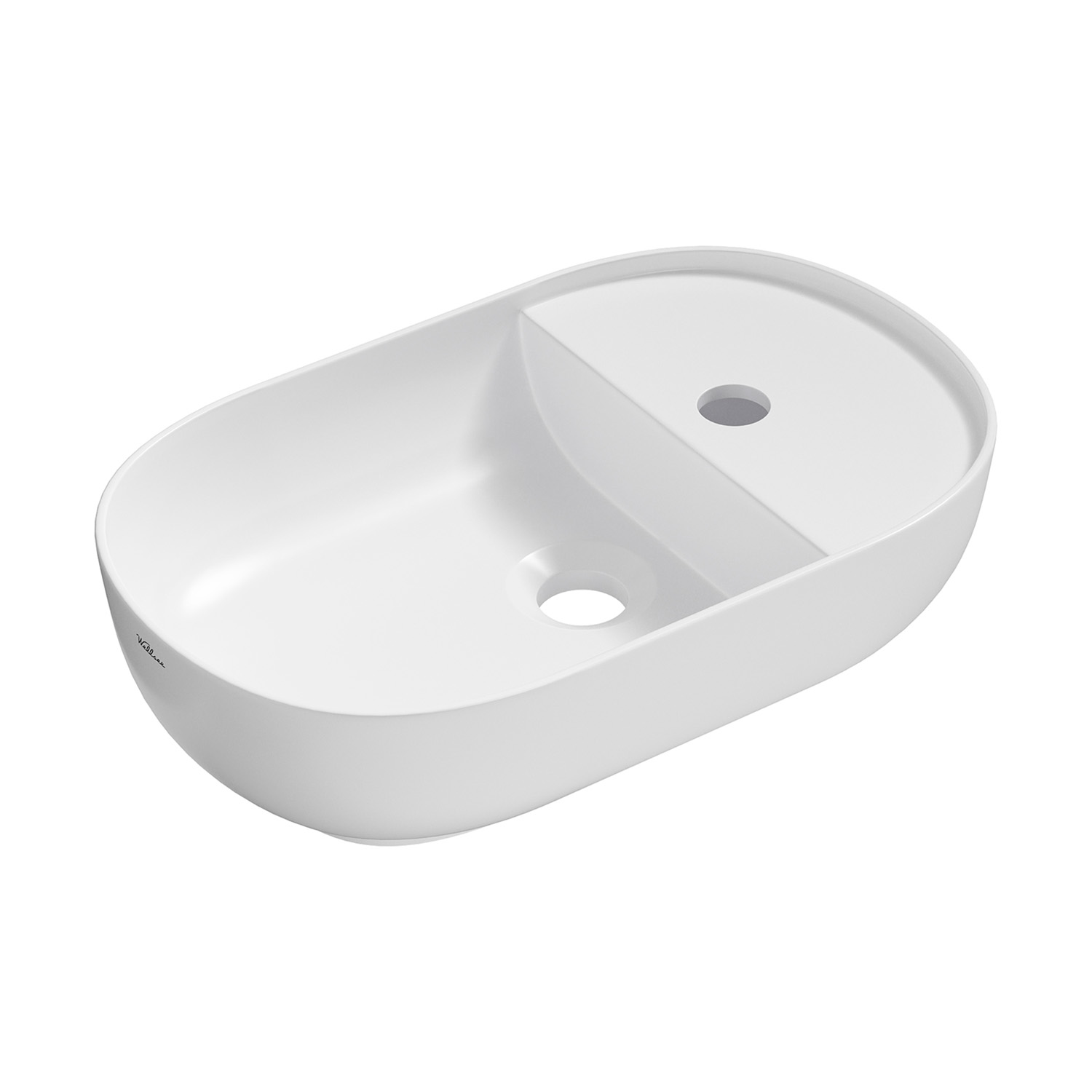 умывальник накладной wellsee wc area 331801000 43x27 белый глянец