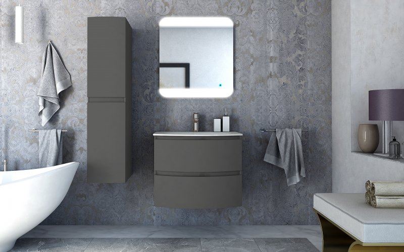тумба под умывальник cezares vague 54905 grigio talpa opaco