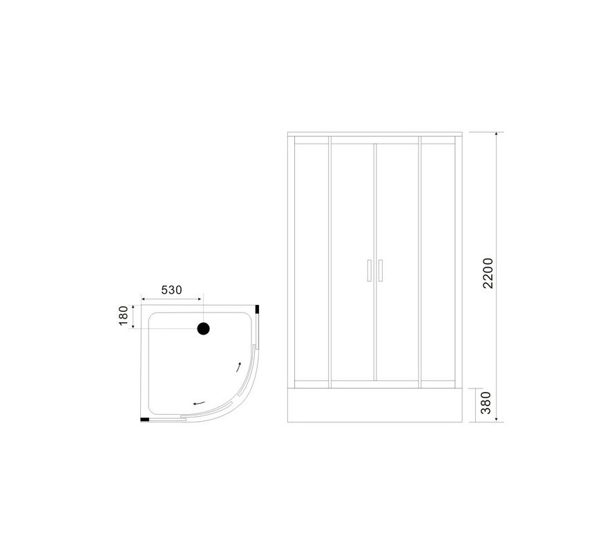 Душевой уголок Gutewetter Shape Round GK-864A 90x90 (хром/стекло матовое) фото 18 душевой уголок gutewetter shape round gk-864a 90x90 (хром/стекло матовое) фото 18