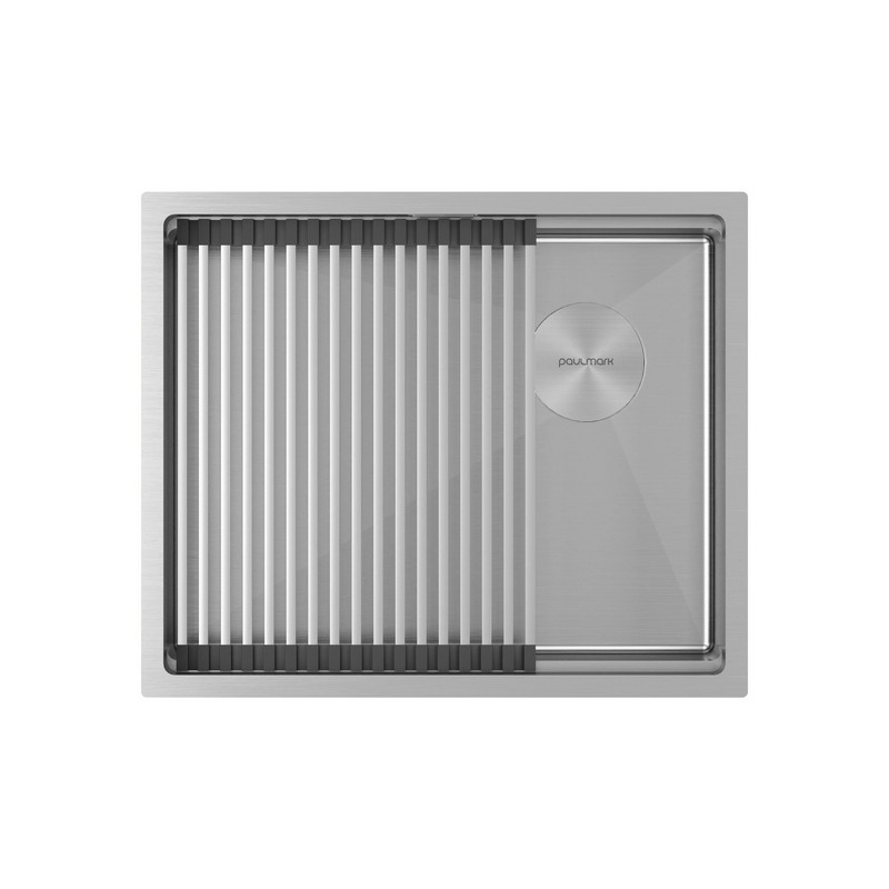 мойка кухонная paulmark next-pro 54 uni pm705445-bs брашированная сталь