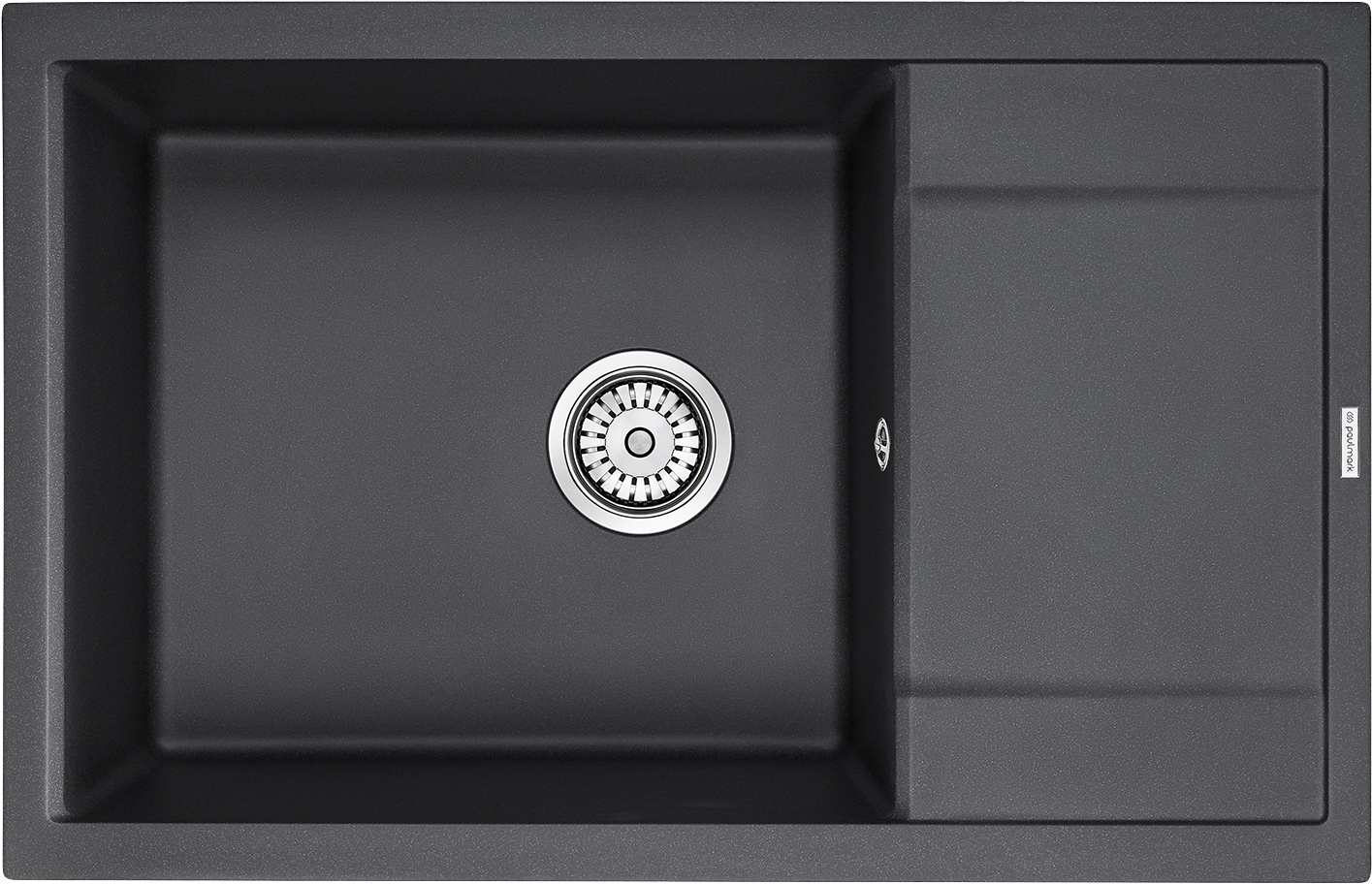 мойка кухонная paulmark flugen pm317850-an черный