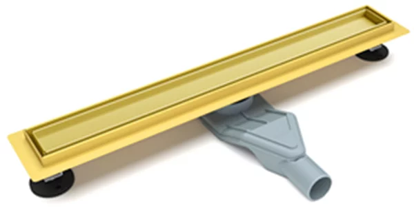 душевой лоток ceramalux cl6138g-60 золото матовое