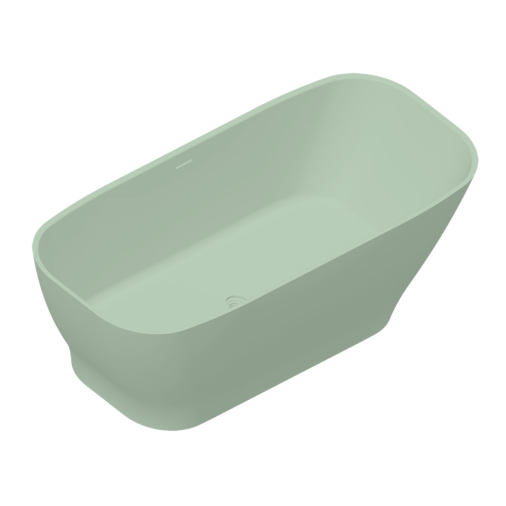 ванна из литьевого мрамора radostone ernica 170x72 оливковый