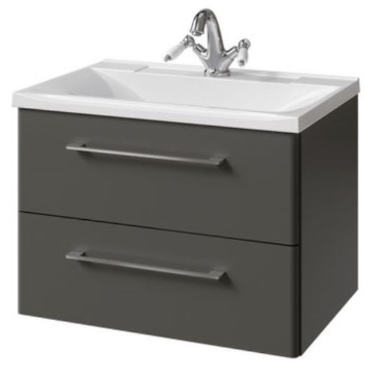 тумба подвесная caprigo accord 65 2219-sf019 графит