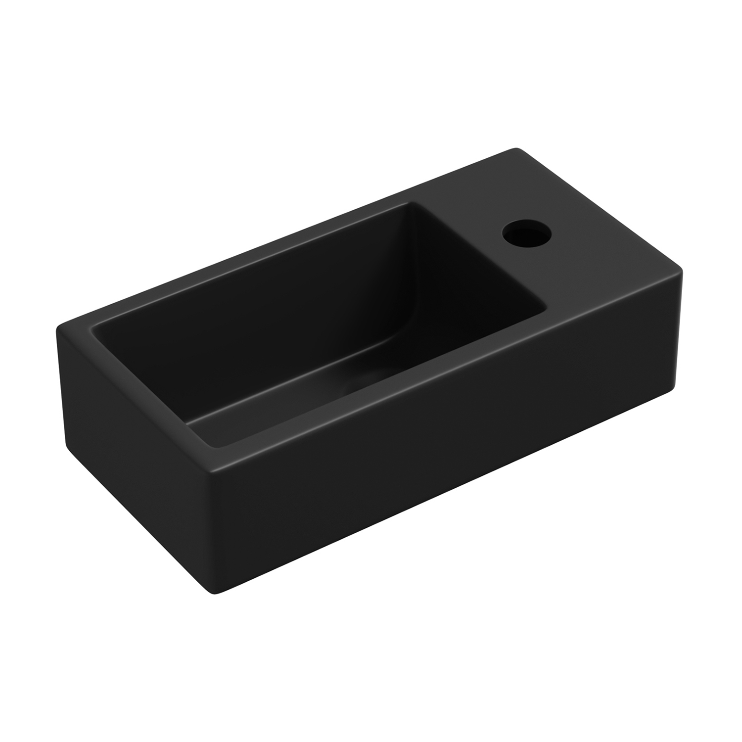 умывальник подвесной/накладной lavinia boho bathroom sink 33311024 40x20 черный матовый
