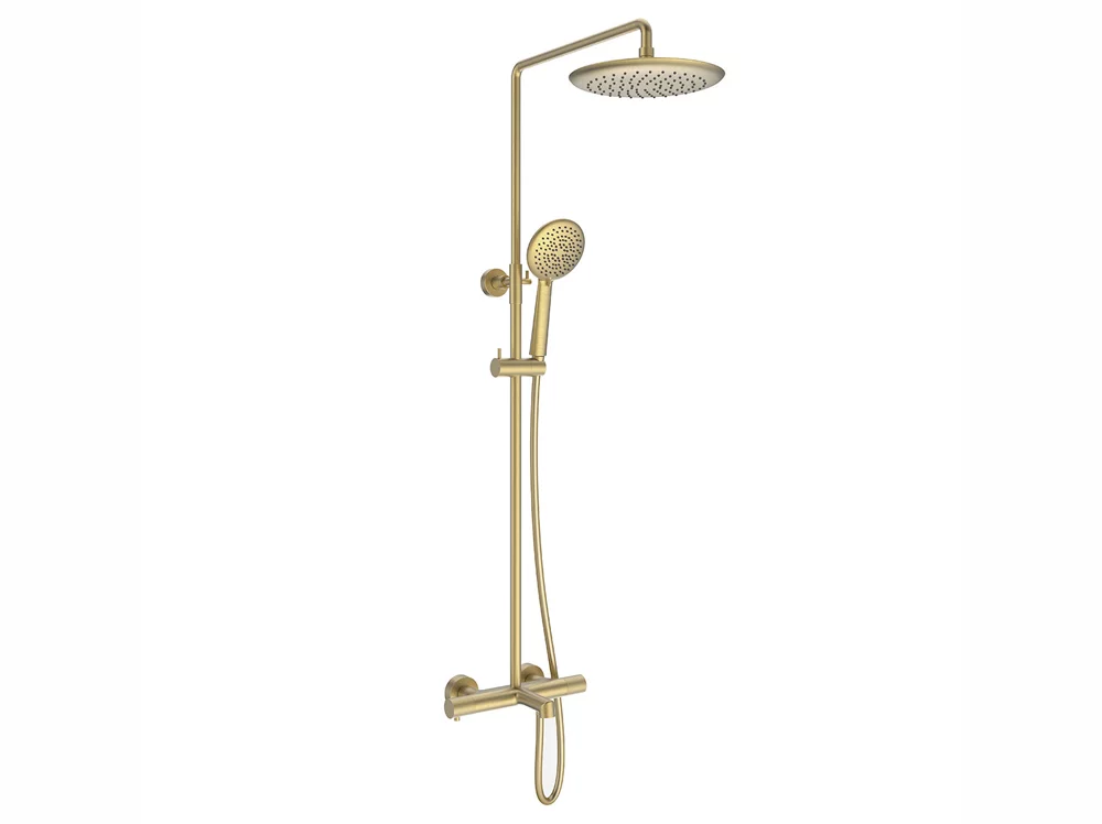 душевая стойка vincea desire vsfs-1d1tbg золотой матовый