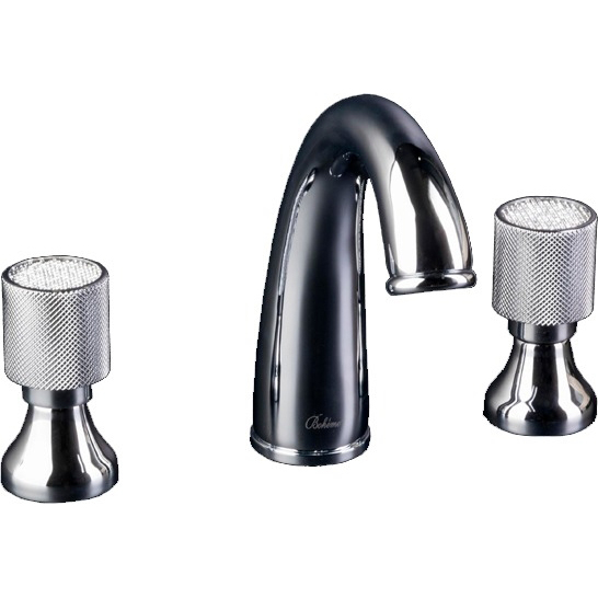 смеситель для умывальника на три отверстия boheme royal crystal 277-royal/crst хром