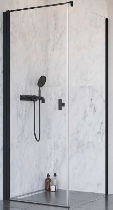 душевой уголок radaway nes black kdj i 80x100 l стекло прозрачное