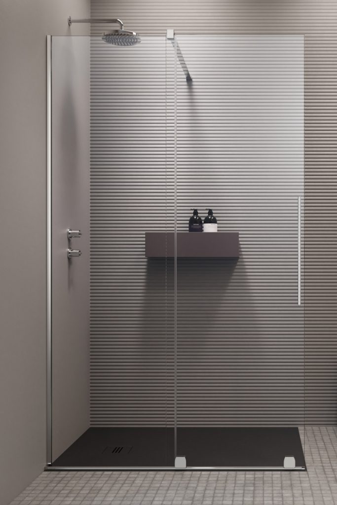 душевой уголок radaway furo walk-in 100r 100x200 стекло прозрачное (правый)