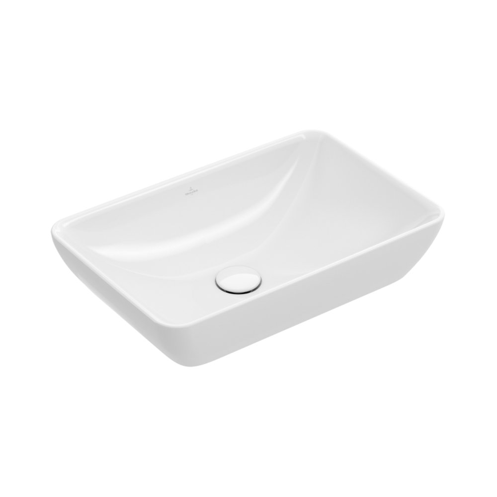 умывальник накладной villeroy&boch venticello 411355r1 55x36 альпийский белый