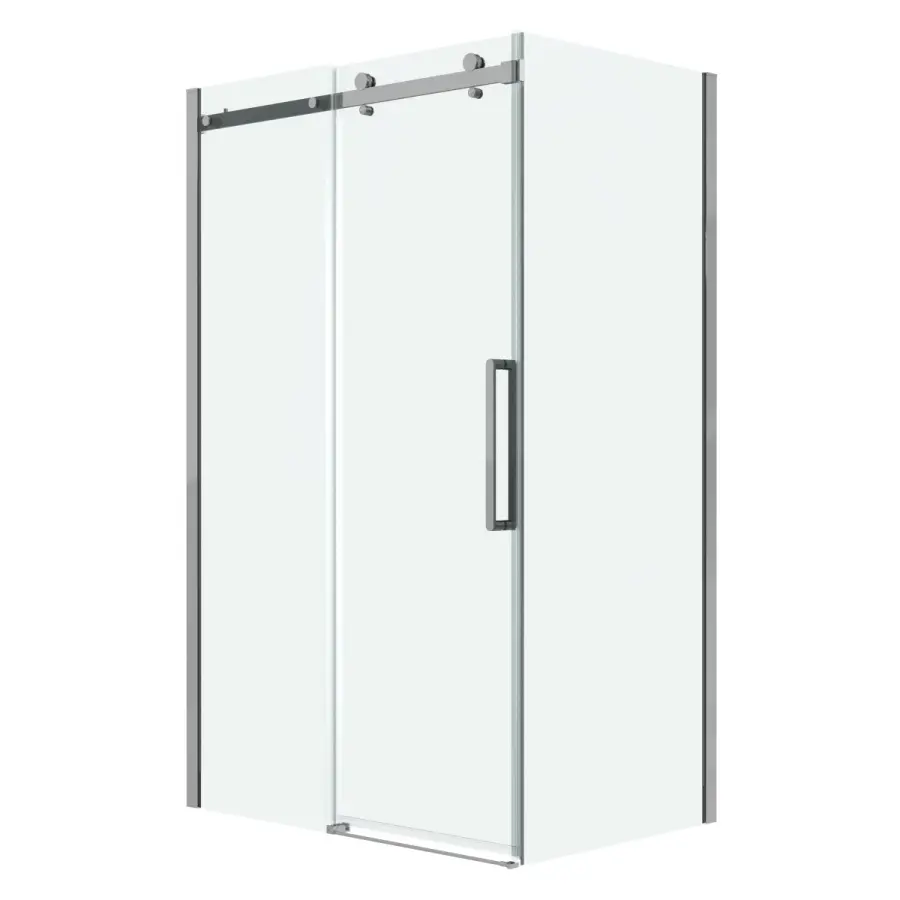 душевой уголок grossman classic 130x80 стекло прозрачное / профиль хром
