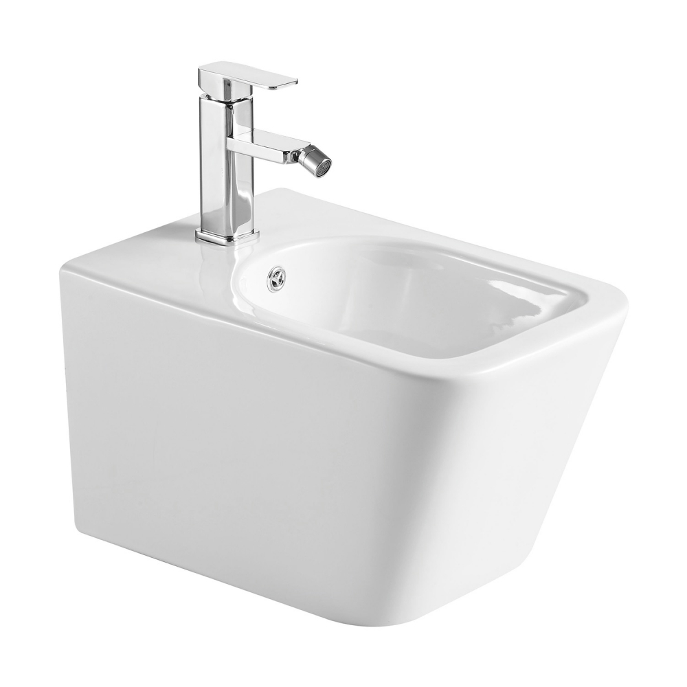 биде подвесное abber rechteck ac1250 51x34,5 белый глянец