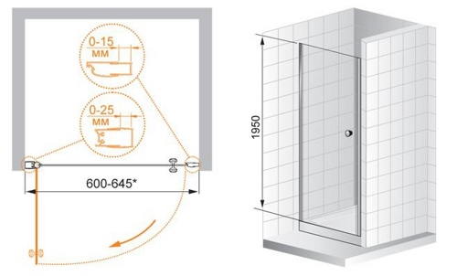 Душевой уголок Gutewetter Slide Rectan GK-863A 115x80 (бронза) фото 4 душевой уголок gutewetter slide rectan gk-863a 115x80 (бронза) фото 4