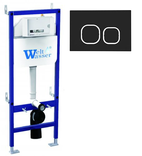 комплект инсталляция welt-wasser bamberg 460 bl с клавишей смыва bl
