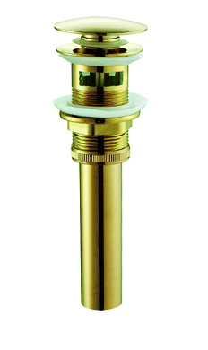 донный клапан santiline sl-107 с переливом золото
