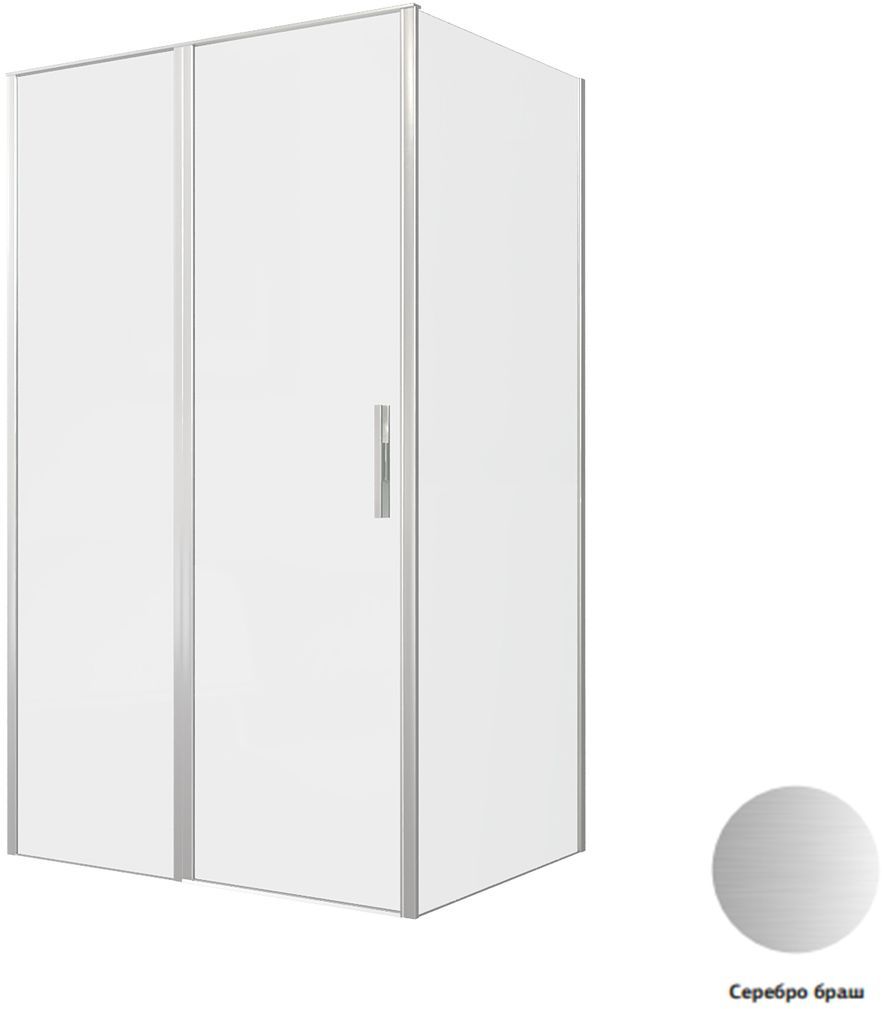 душевой уголок allen brau priority 269545 140x90 стекла прозрачные, профиль серебро