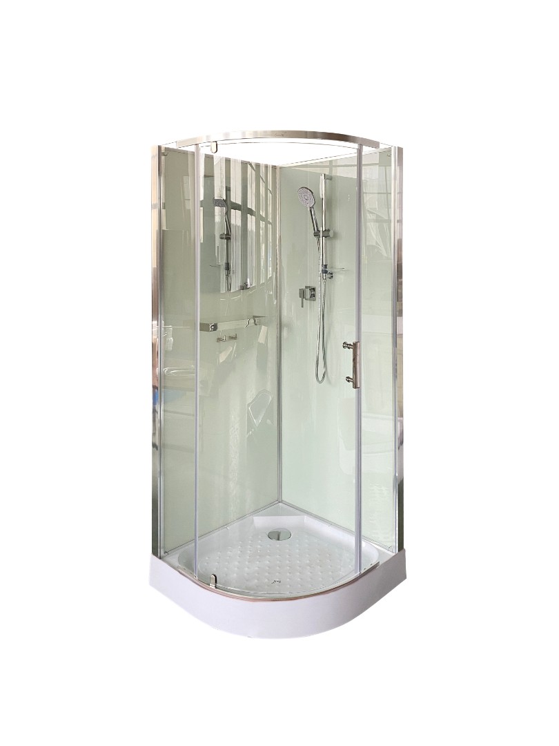 душевая кабина cerutti spa korra90t 90x90 без крыши, стекла прозрачные, профиль хром