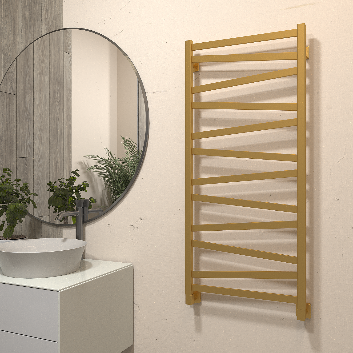 полотенцесушитель водяной stinox madena 50x120 золото сатин