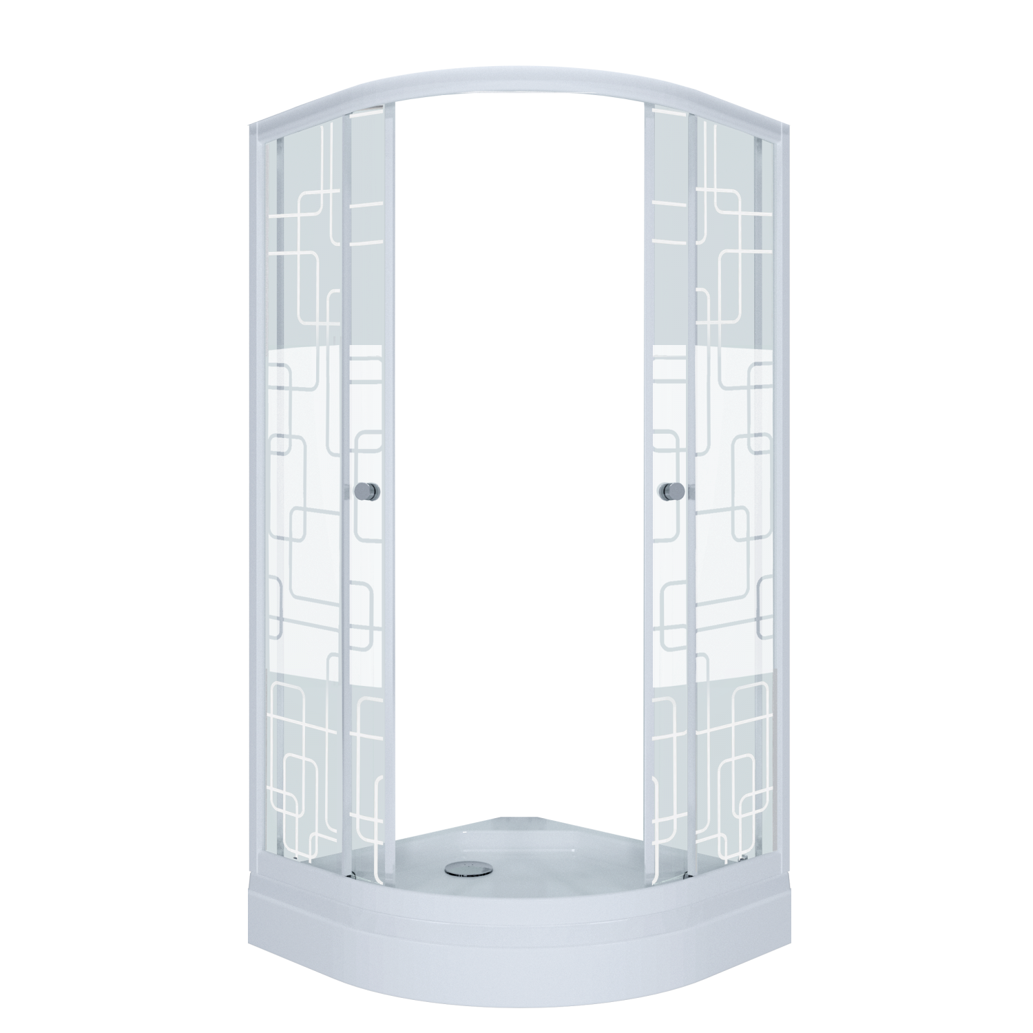 душевой уголок тритон стандарт а1 100x100 (низкий поддон / стекла квадраты)