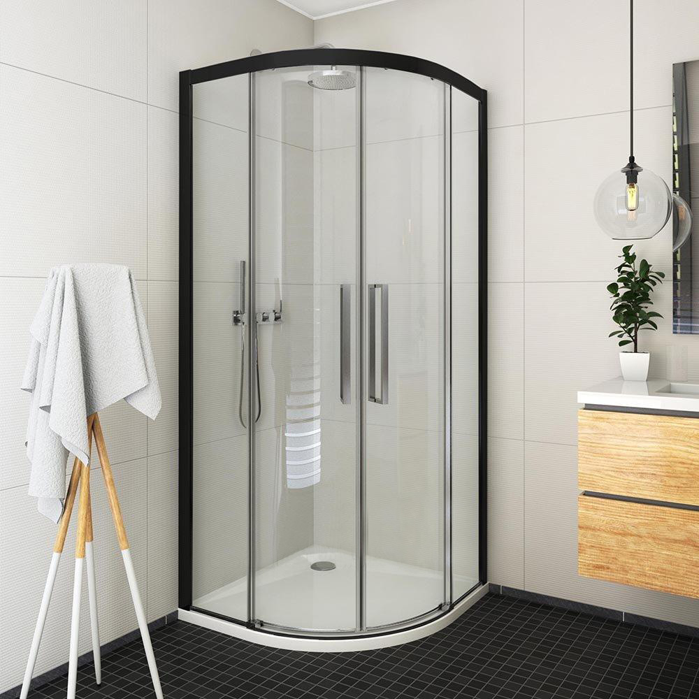 душевой уголок roth (roltechnik) exclusive line ecr2n 90x90 (black) прозрачное