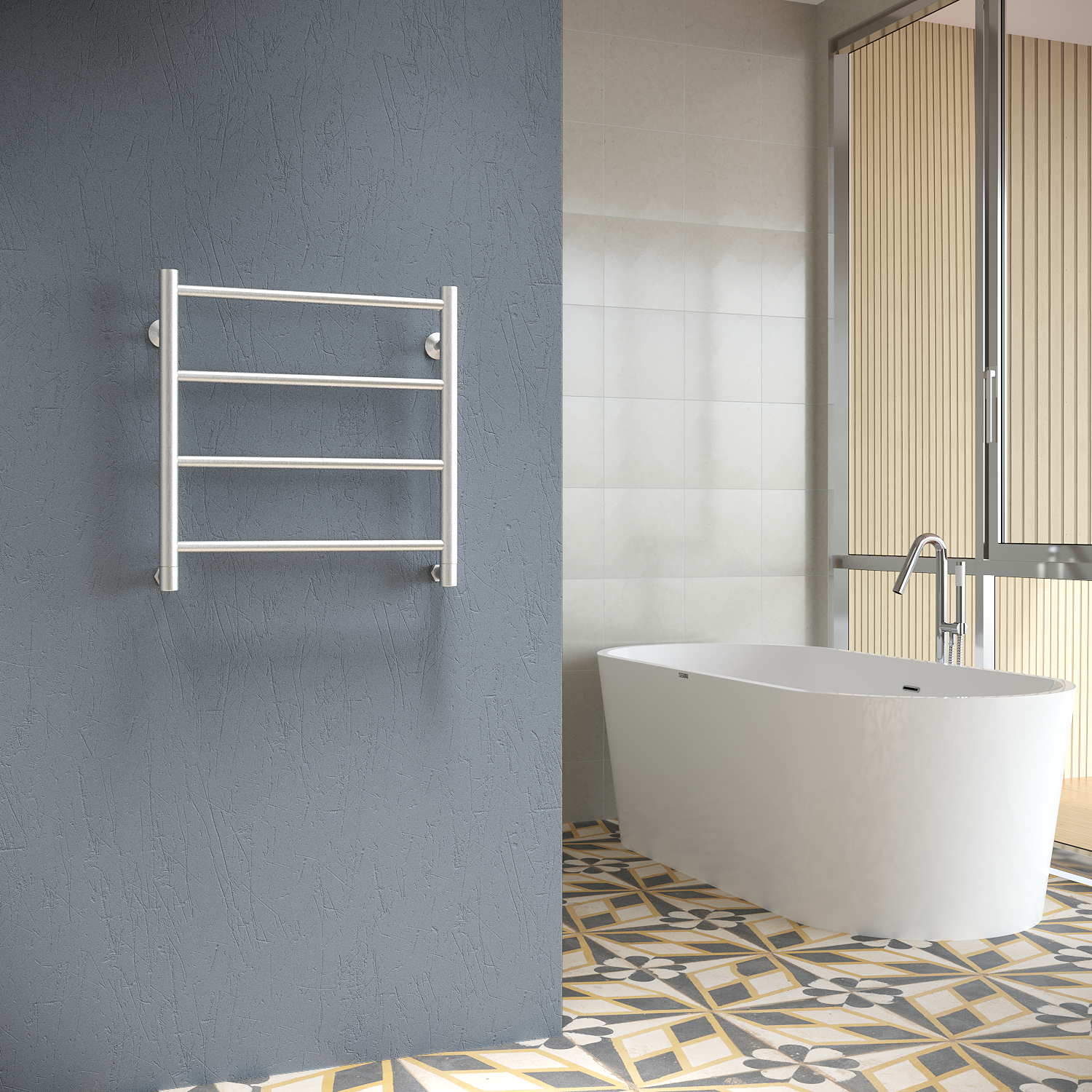 полотенцесушитель водяной stinox toscana 50x50 сатин