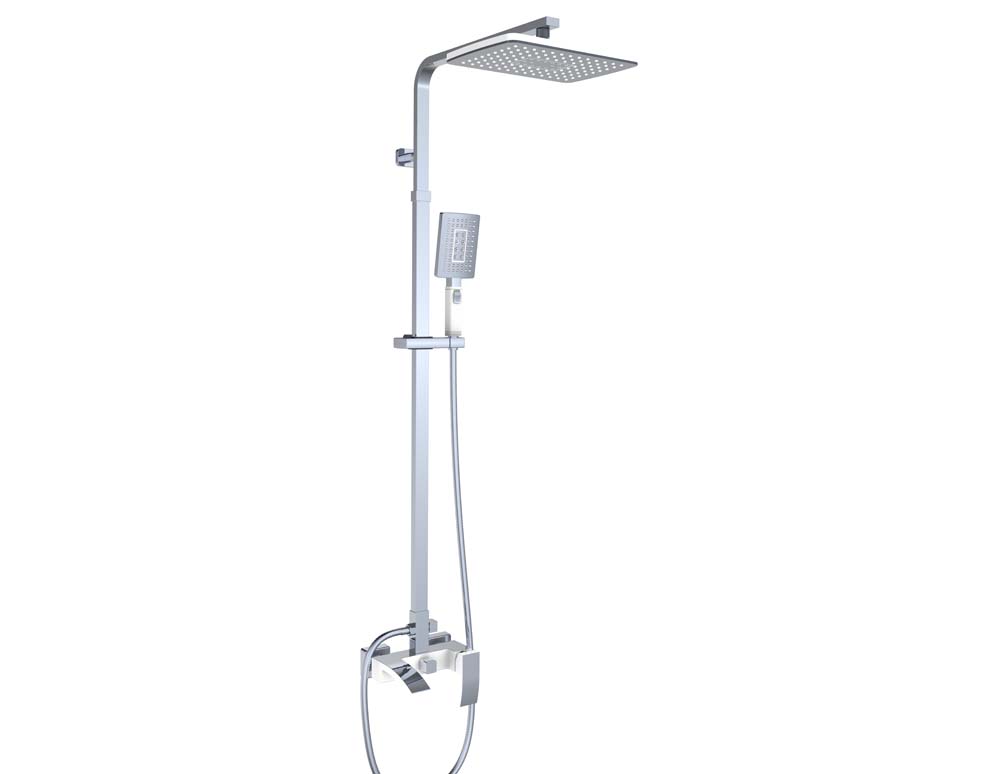 душевая стойка vivi felice 4060 b белый/хром