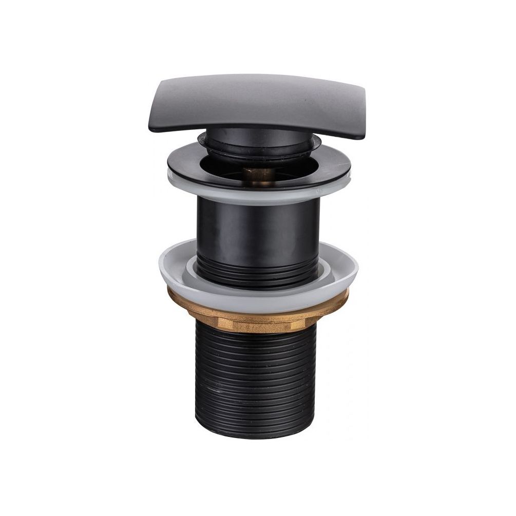 донный клапан allen brau infinity square 5.21025-31 черный матовый